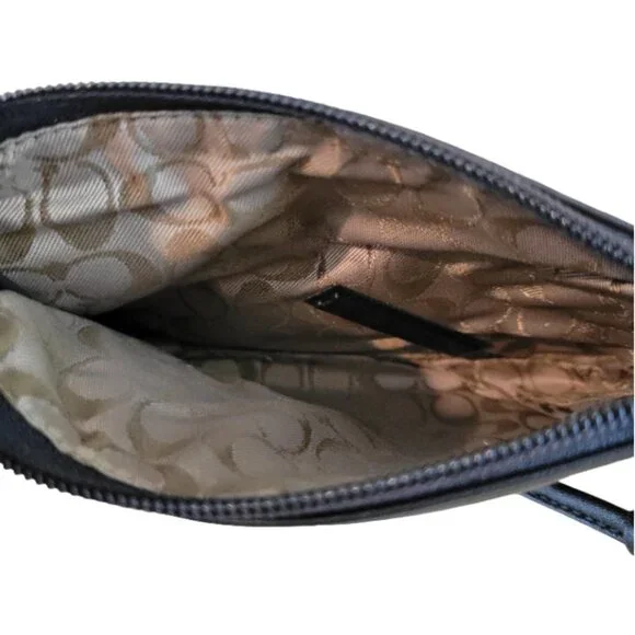 Coach Black Leather Wristlet Coin Purse – Unused, Classic & Compact! - Picture 9 of 11